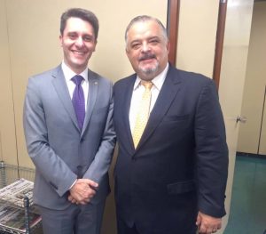 Deputado esteve reunido com Marcio França em Brasília